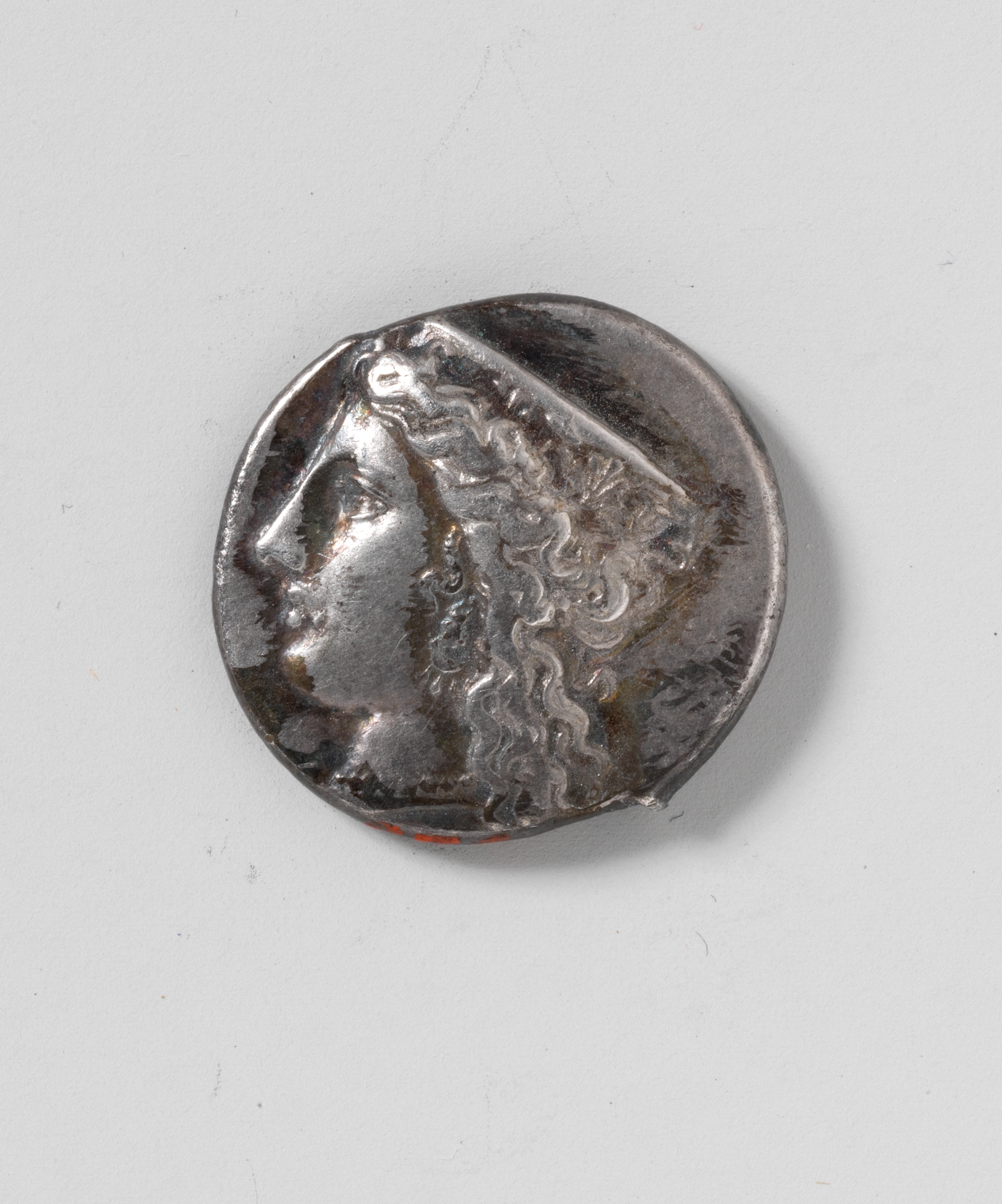 Silver Hellenistic coin minted in Crete