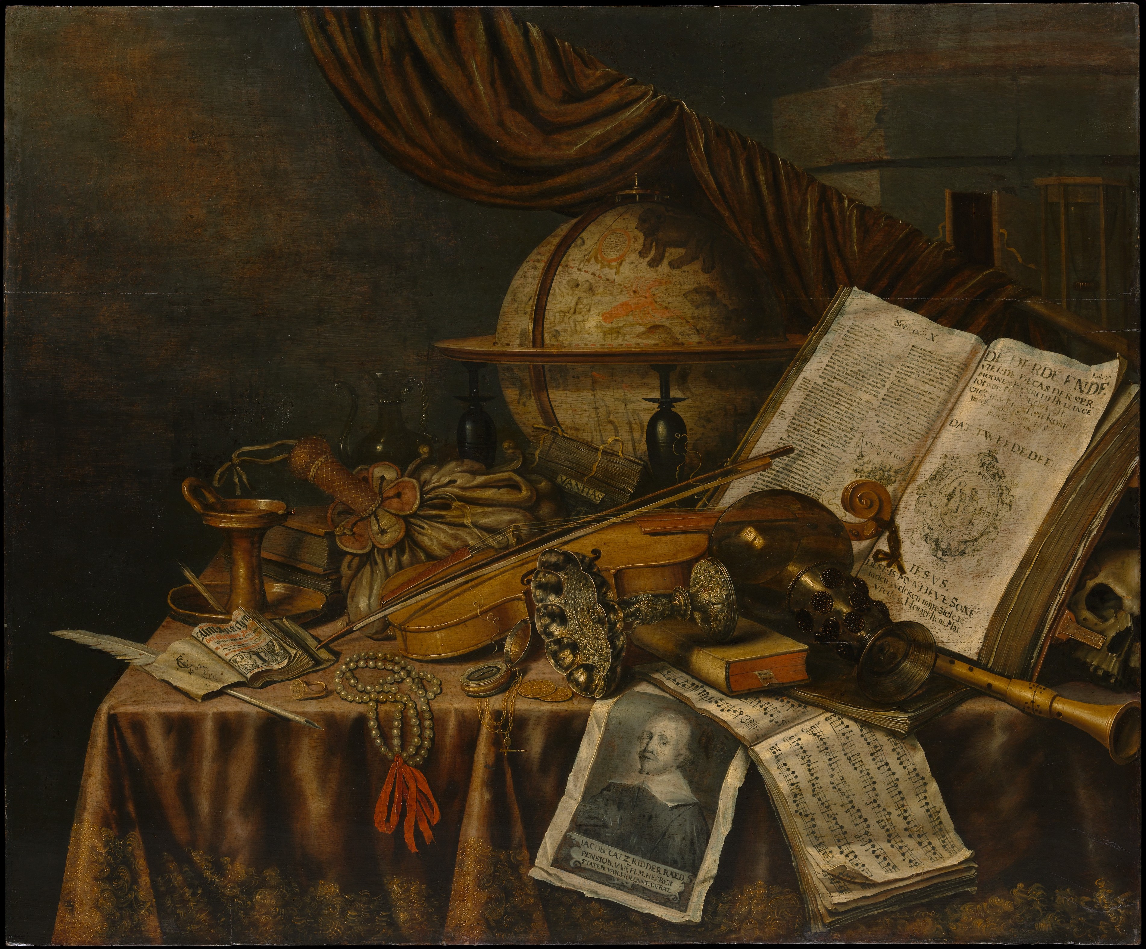 Vanitas Still Life by Edwaert Collier, 1662
