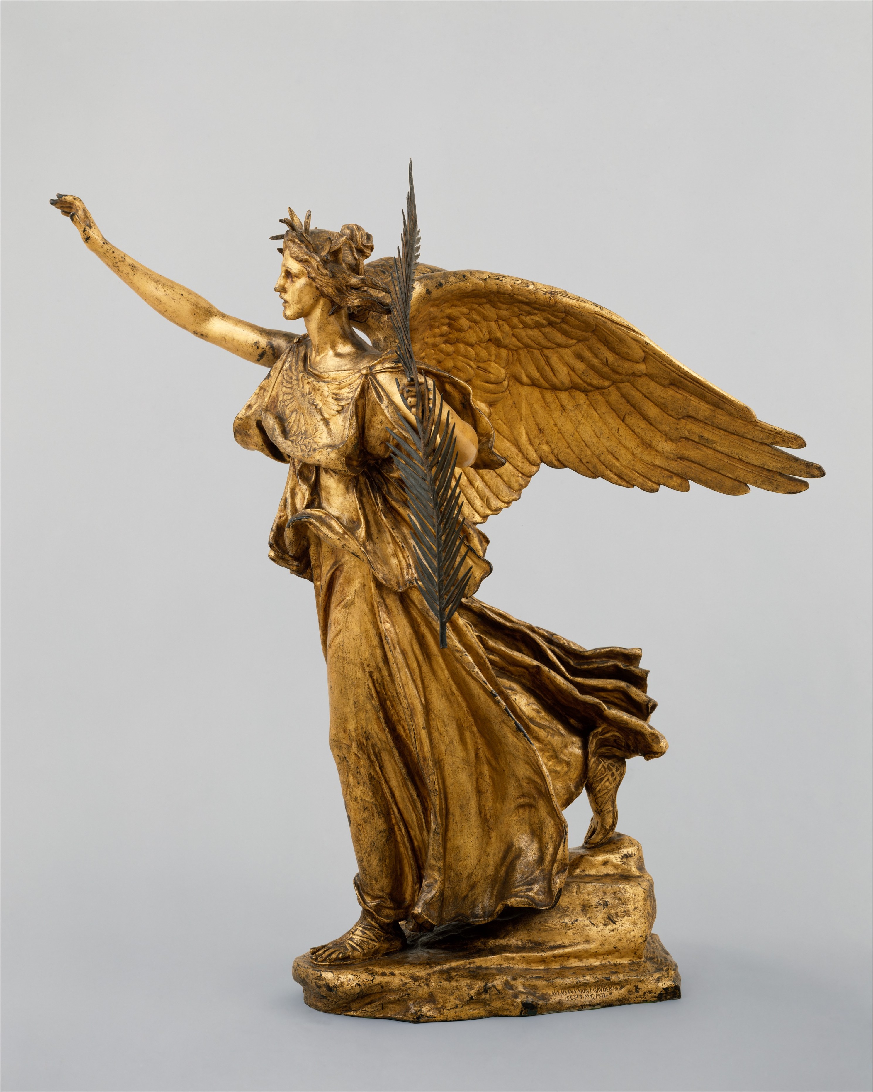 Victory, a gilded bronze sculpture by Augustus Saint-Gaudens