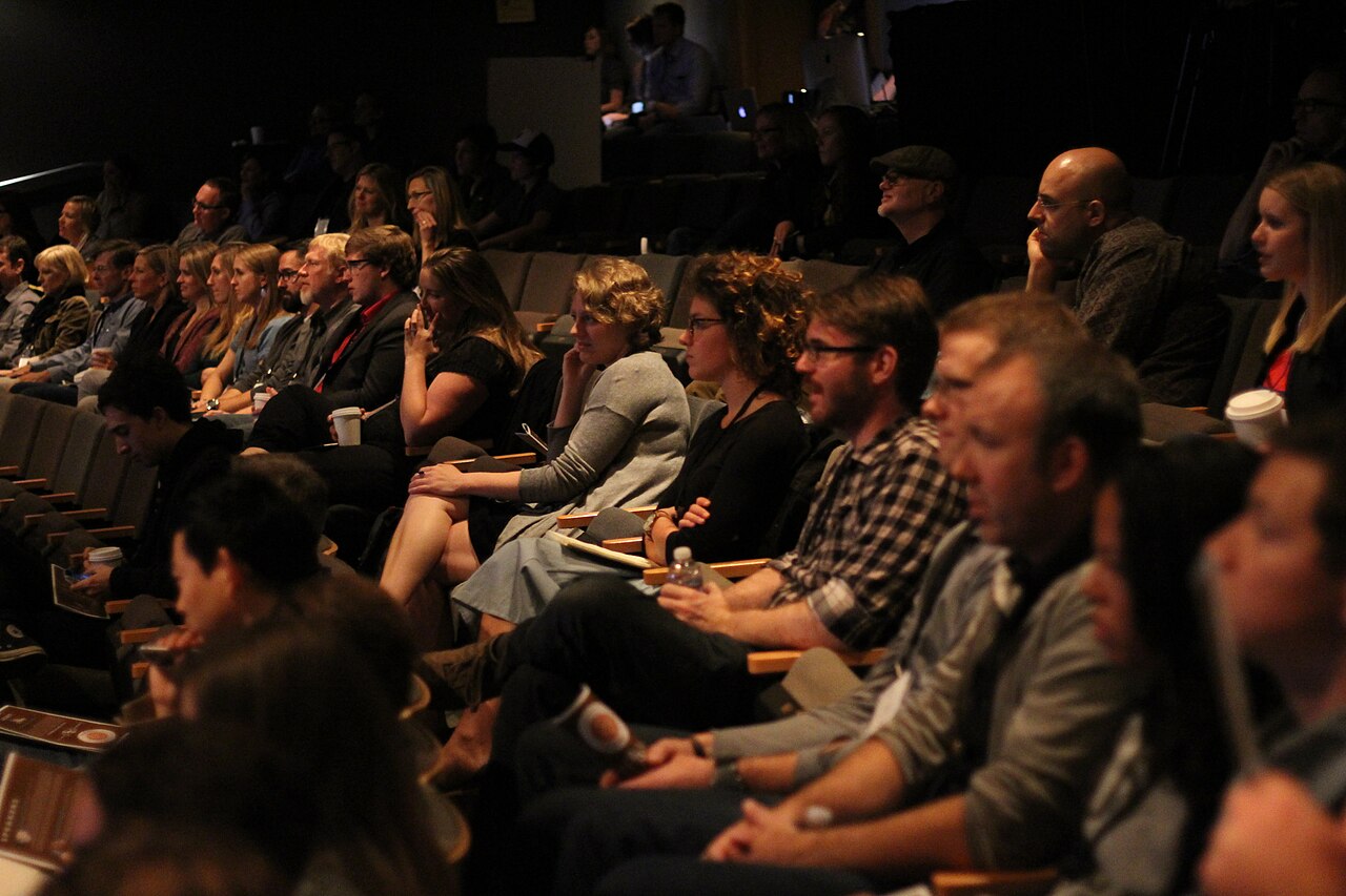 Audience at the Portland Creative Conference 2015; contextual conference photograph